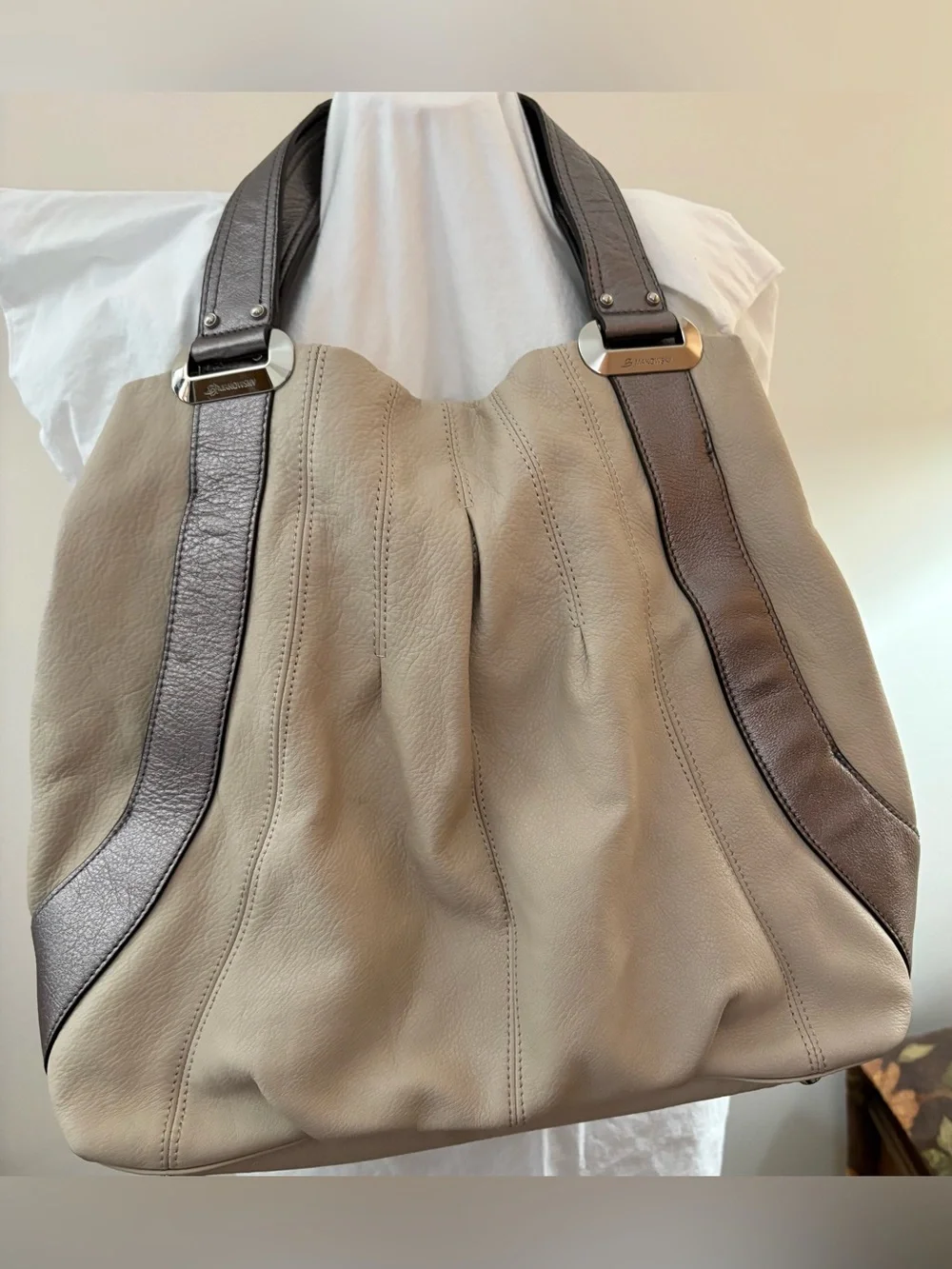 B. Makowsky Leather Hobo Bag